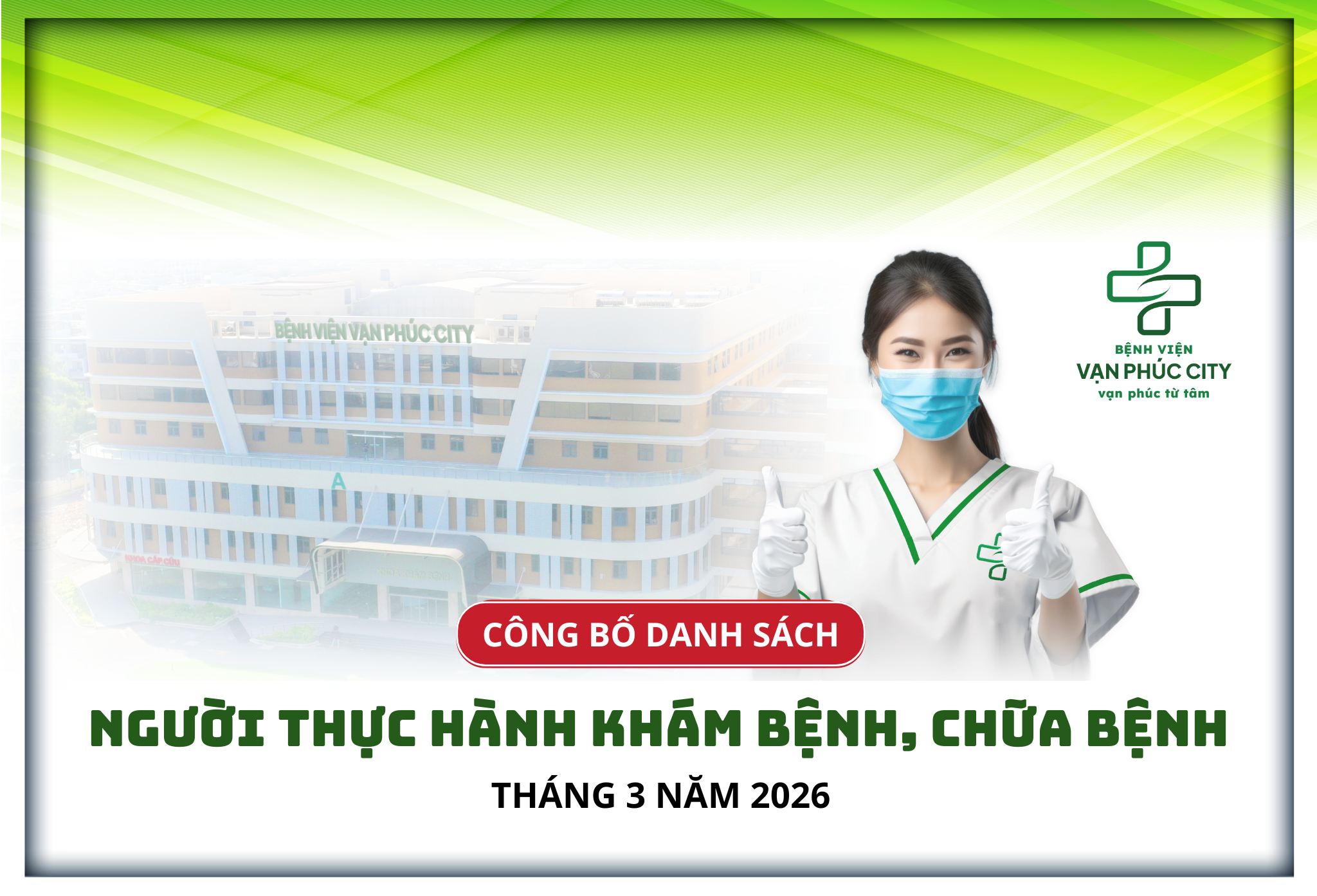 DANH SÁCH NGƯỜI THỰC HÀNH KHÁM BỆNH, CHỮA BỆNH THÁNG 3 - 2026