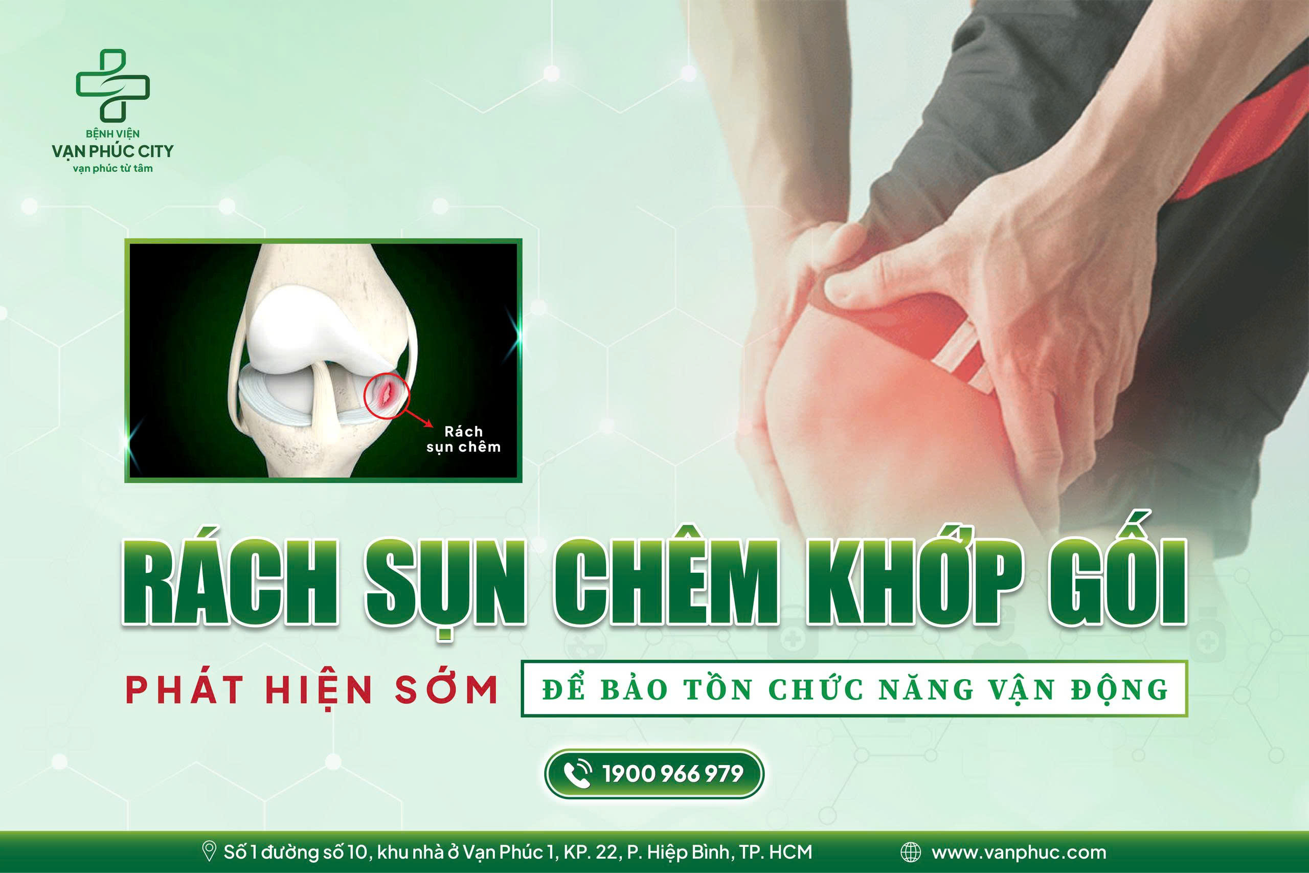 RÁCH SỤN CHÊM KHỚP GỐI: PHÁT HIỆN SỚM ĐỂ BẢO TỒN CHỨC NĂNG VẬN ĐỘNG