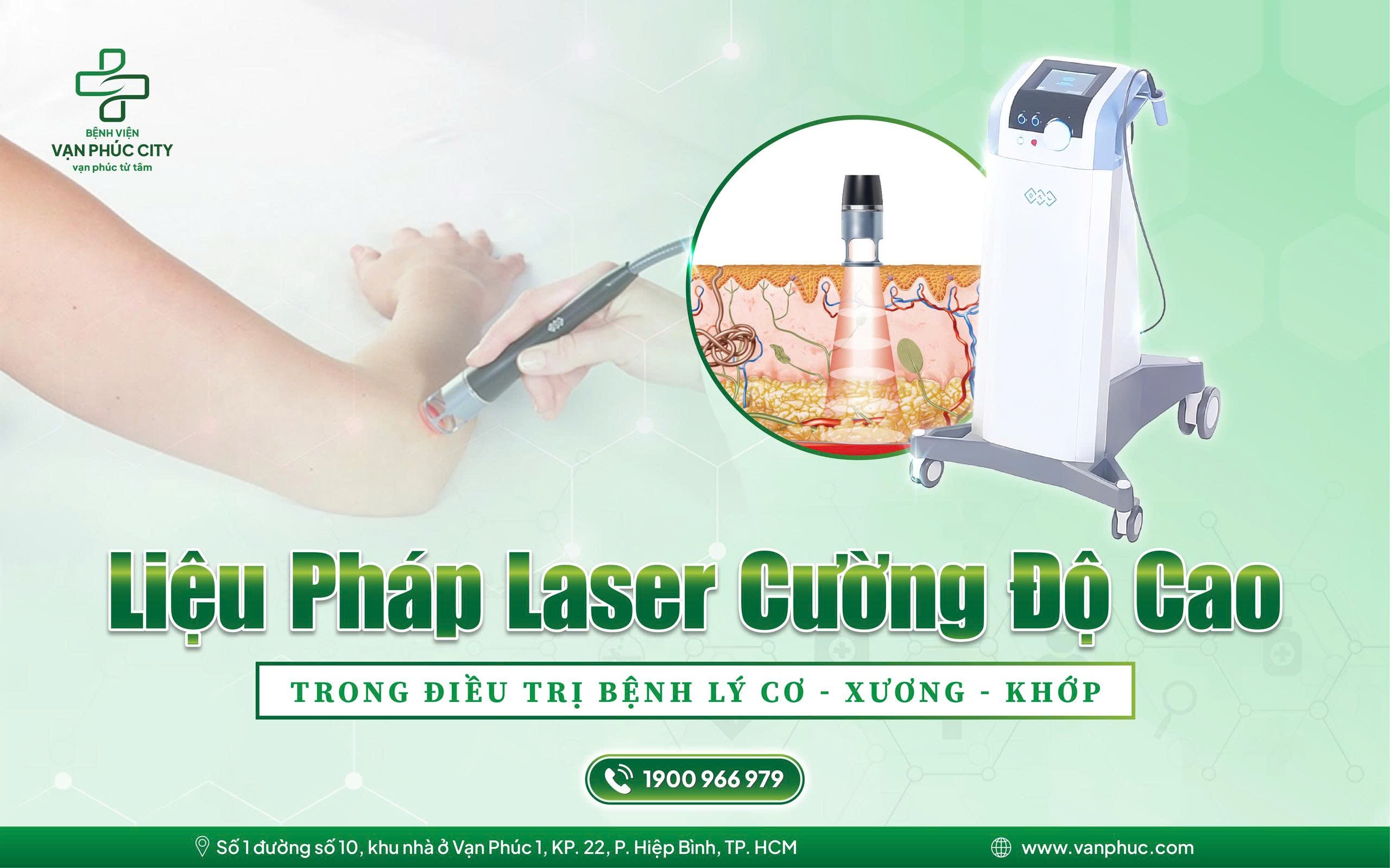 LIỆU PHÁP LASER CƯỜNG ĐỘ CAO TRONG ĐIỀU TRỊ BỆNH LÝ CƠ XƯƠNG KHỚP